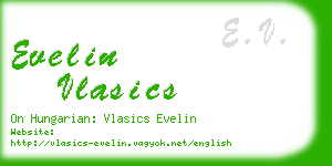 evelin vlasics business card